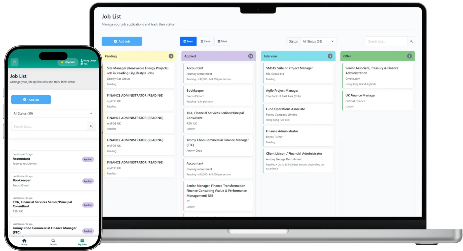 Application Tracking Demo