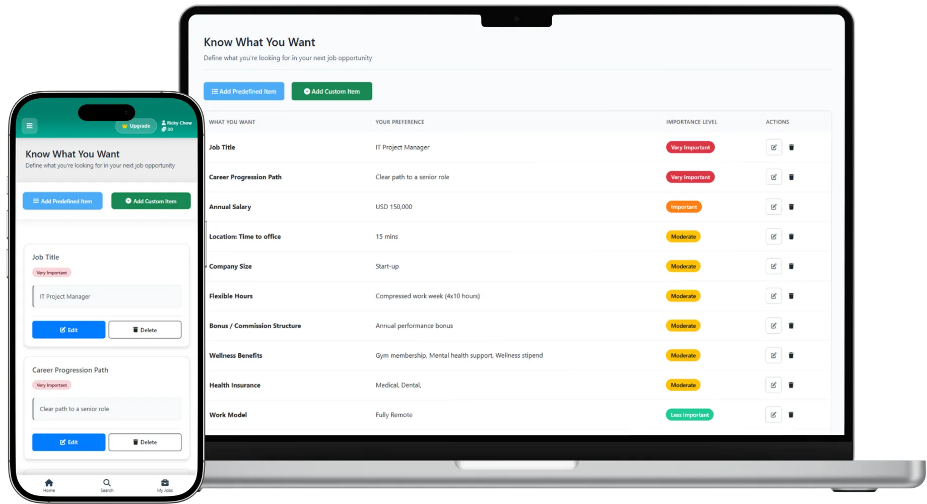 Career Self Assessment Demo