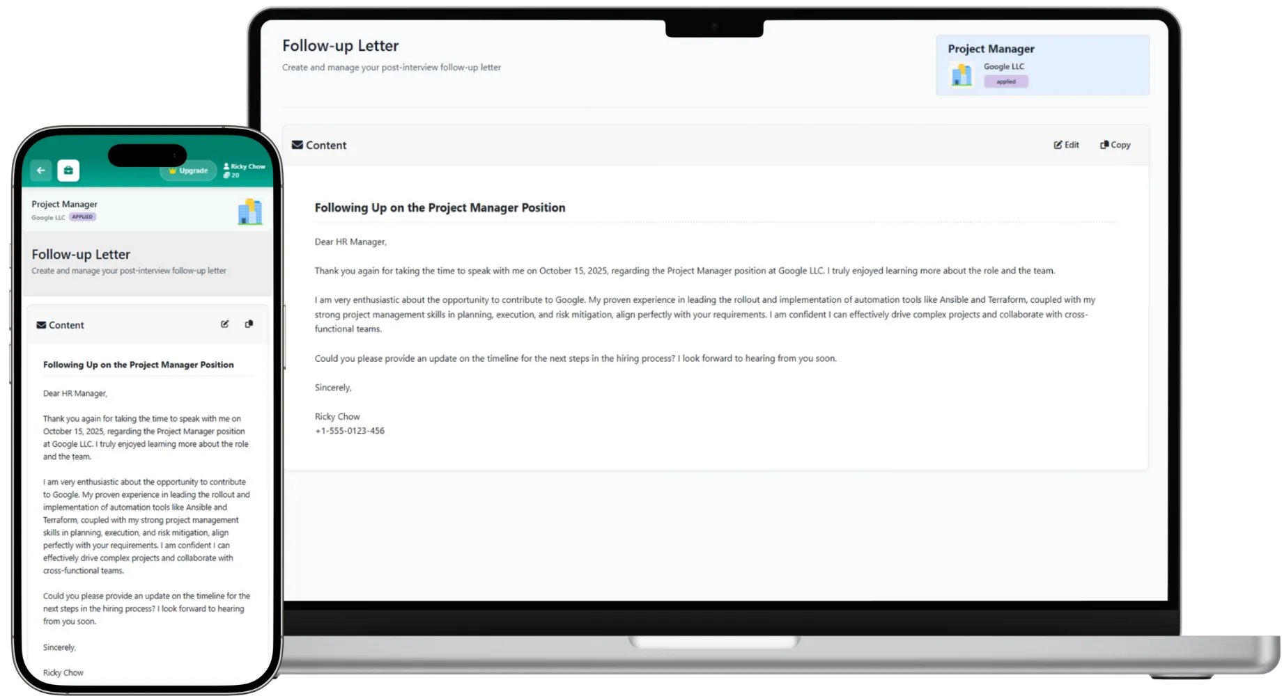 Follow‑Up Letter Demo